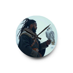 Snow Warrior Acrylic Wall Clock