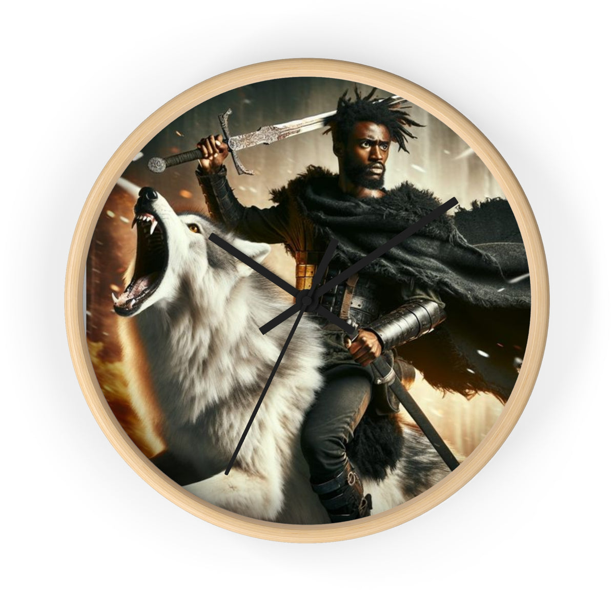 Wolf Rider Wall Clock