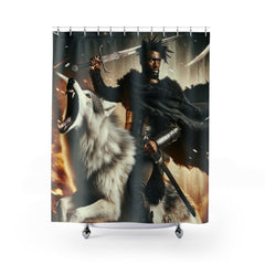 Wolf Rider Shower Curtains