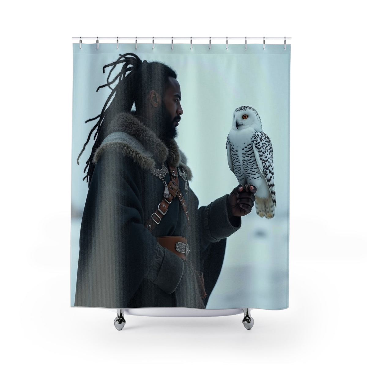 Snow Warrior Shower Curtains