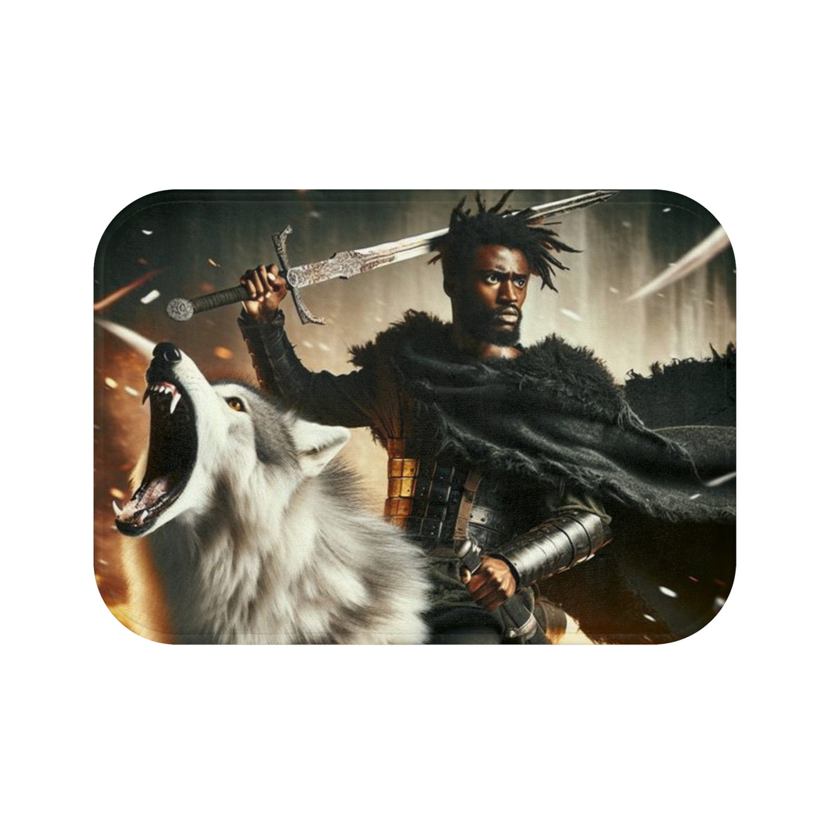 Wolf Rider Bath Mat